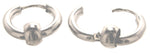 Klappcreole Silber 10 x 2,5 mm - Edelstahl