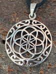 Anhänger 204 Blume des Lebens - Silber