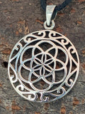 Anhänger 204 Blume des Lebens - Silber