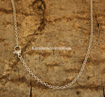 Schlichte Kette 2 mm - silbern - Edelstahl
