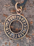 Anhänger 53 Runenkreis - Bronze