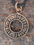 Anhänger 53 Runenkreis - Bronze