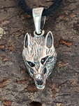 Wolf 7 A mit Schlangenkette - Silber