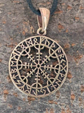 Anhänger 130 Helm der Ehrfurcht - Bronze