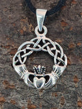 Claddagh 104 mit Schlangenkette - Silber