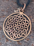 Anhänger 85 Blume des Lebens - Bronze