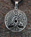 Lebensbaum 401 mit Schlangenkette - Silber
