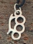 Schlagring 176 mit Schlangenkette - Silber