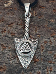 Pfeilspitze 387 mit Korbkette - Silber