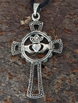Anhänger 170 Claddagh-Kreuz - Silber