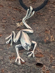 Frosch 4 mit Schlangenkette - Silber