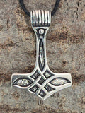 Thorshammer 73 mit Korbkette - Silber