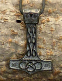 Anhänger 200 Schwarzer Thorshammer - Edelstahl