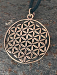 Anhänger 86 Blume des Lebens - Bronze