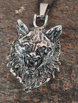 Anhänger 29 Wolfskopf - Edelstahl