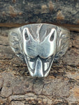 Ring Wolfskopf, Gr. 52-74 - Silber