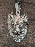Anhänger 178 Wolfskopf - Edelstahl