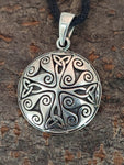 Triskele 25 mit Korbkette - Silber