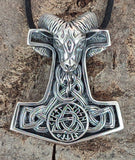 Thorshammer 391 mit Königskette - Silber