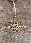 Anhänger 120 Kreuz - Bronze