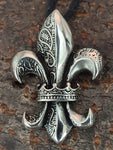 Fleur-de-Lis 160 mit Panzerkette - Edelstahl