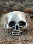 Ring Totenkopf, Gr. 56-74 (tk10) - Silber