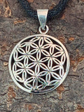 Anhänger 95 A Blume des Lebens - Silber