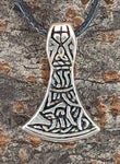 Axt 42 A mit Schlangenkette - Silber