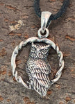Eule 272 mit Schlangenkette - Silber