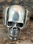 Ring Totenkopf, Gr. 62-74 (tk8) - Silber