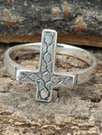 Ring Kreuz, Gr. 46-66 (kr17) - Silber