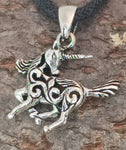 Einhorn 117 mit Schlangenkette - Silber