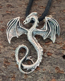 Drache 235 mit Schlangenkette - Silber