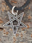 Pentagramm 51 mit Schlangenkette - Silber