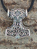Thorshammer 146 mit Korbkette - Silber