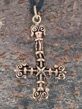 Anhänger 25 Kreuz - Bronze