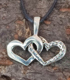 Herzen 185 mit Schlangenkette - Silber