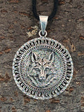 Anhänger 394 Wolfskopf - Silber