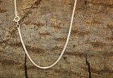 Schlangenkette 2 mm - hell - Silber