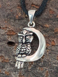 Eule 116 mit Schlangenkette - Silber