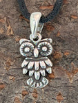 Eule 14 A mit Schlangenkette - Silber