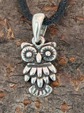 Eule 14 A mit Schlangenkette - Silber