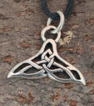 Walflosse 270 mit Schlangenkette - Silber