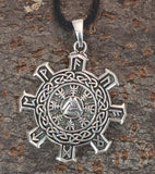 Wotansknoten 287 mit Korbkette - Silber
