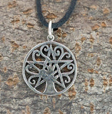 Lebensbaum 166 mit Schlangenkette - Silber