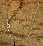 Korbkette 1,5 mm - schwarz-silbern - Silber