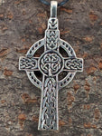 Keltenkreuz 31 mit Schlangenkette - Silber