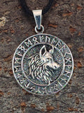 Anhänger 352 Wolfskopf - Silber