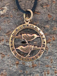 Anhänger 127 Raben - Bronze