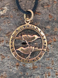 Anhänger 127 Raben - Bronze